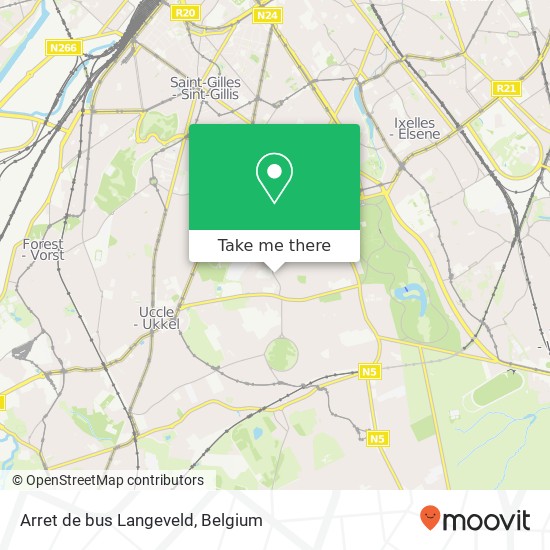 Arret de bus Langeveld map
