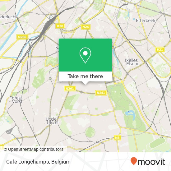 Café Longchamps map