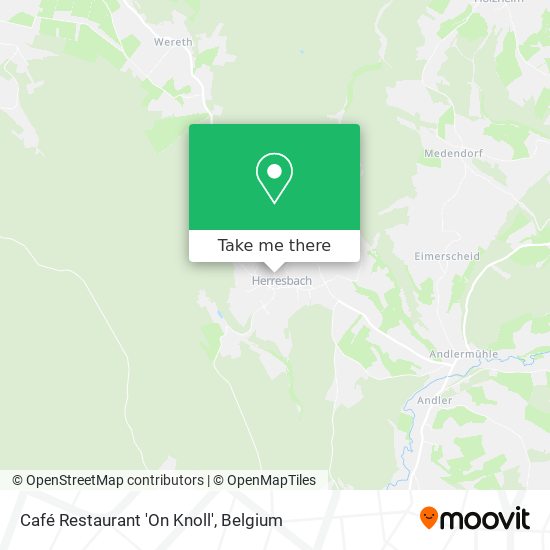 Café Restaurant 'On Knoll' plan