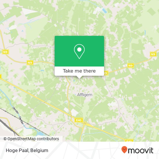 Hoge Paal map