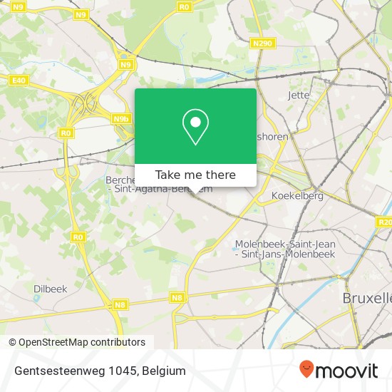 Gentsesteenweg 1045 map