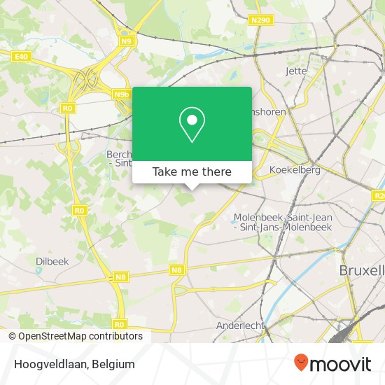 Hoogveldlaan map