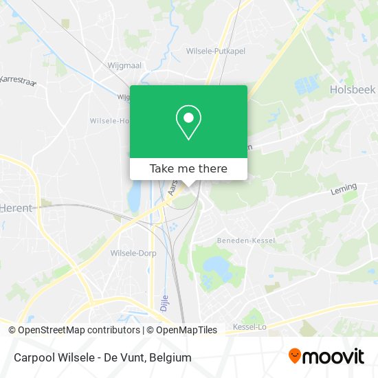 Carpool Wilsele - De Vunt map