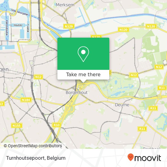 Turnhoutsepoort map