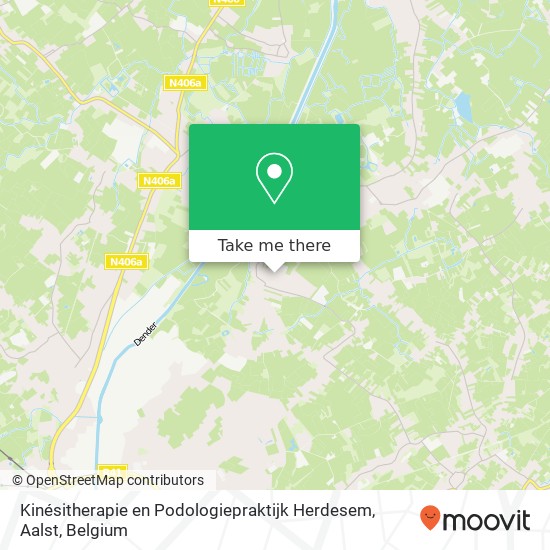 Kinésitherapie en Podologiepraktijk Herdesem, Aalst map