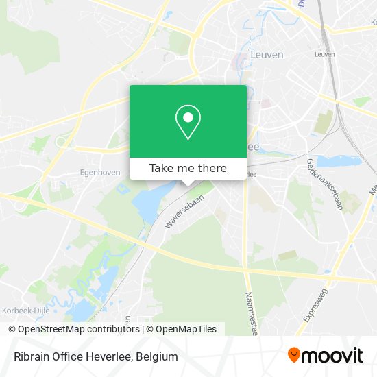 Ribrain Office Heverlee map