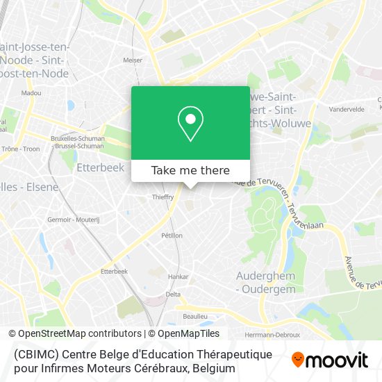 (CBIMC) Centre Belge d'Education Thérapeutique pour Infirmes Moteurs Cérébraux map