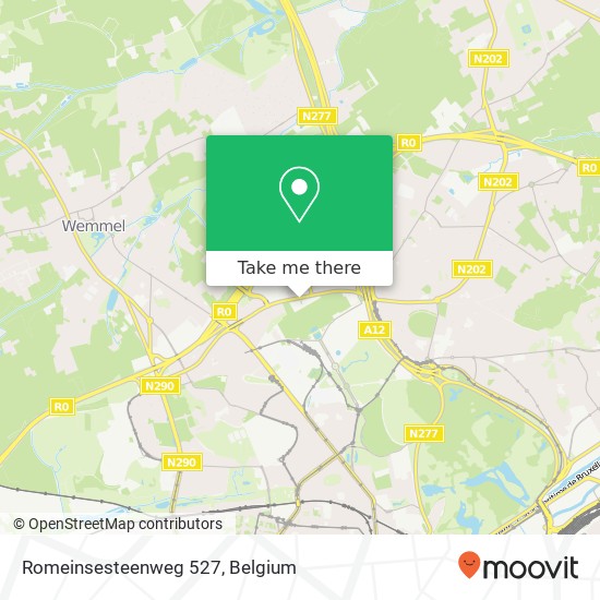 Romeinsesteenweg 527 map