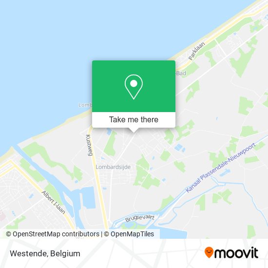 Westende map