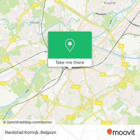 Randstad Kortrijk map