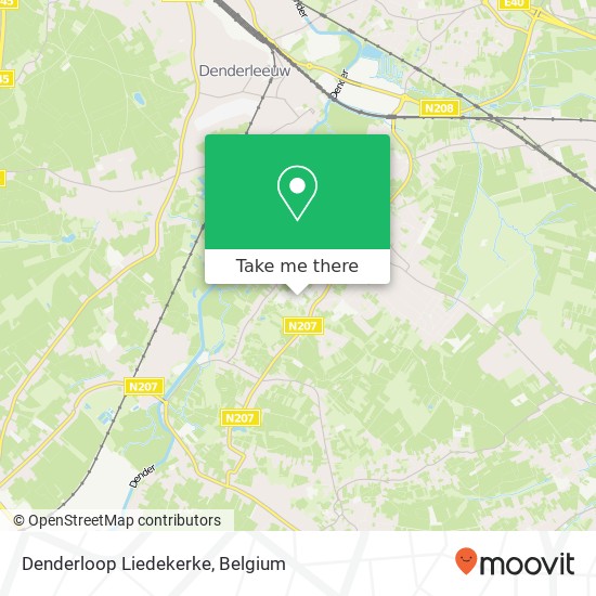 Denderloop Liedekerke map