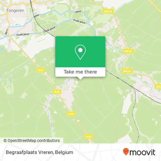 Begraafplaats Vreren map