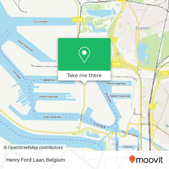 Henry Ford Laan map