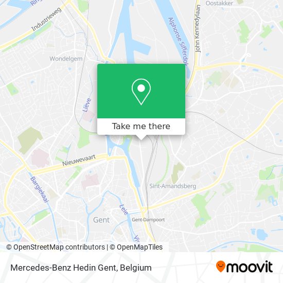 Mercedes-Benz Hedin Gent map