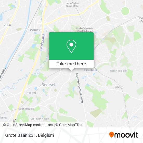 Grote Baan 231 map