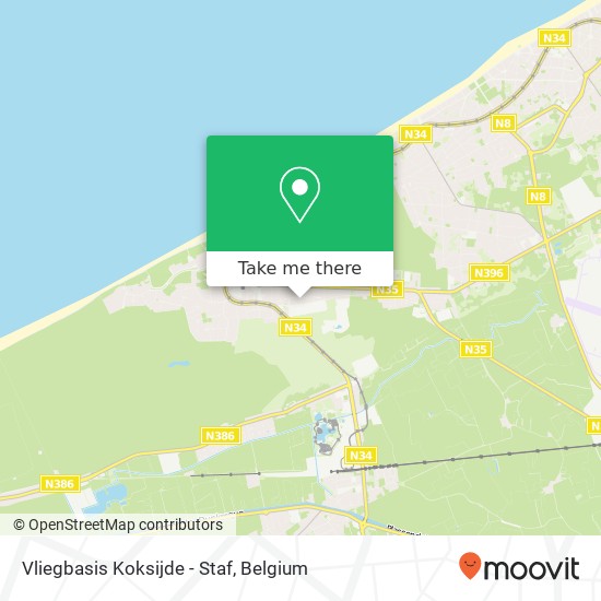 Vliegbasis Koksijde - Staf plan