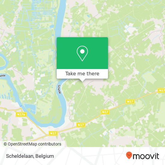Scheldelaan map