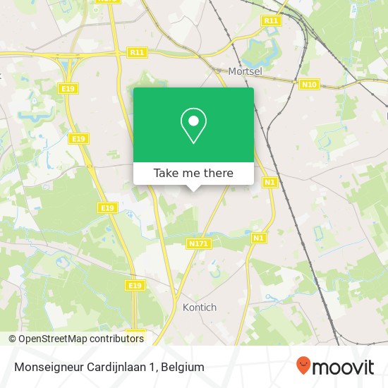 Monseigneur Cardijnlaan 1 map