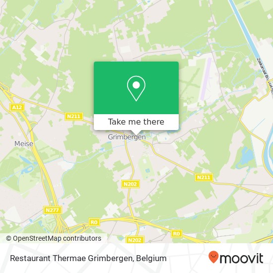 Restaurant Thermae Grimbergen map