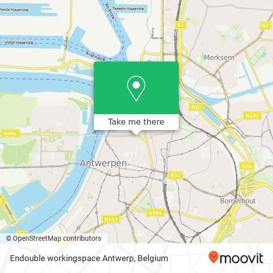 Endouble workingspace Antwerp map