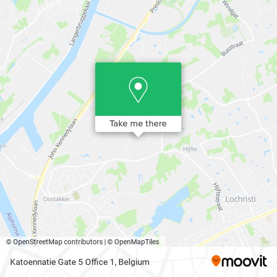 Katoennatie Gate 5 Office 1 map