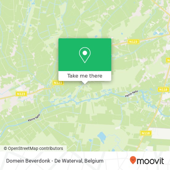 Domein Beverdonk - De Waterval map