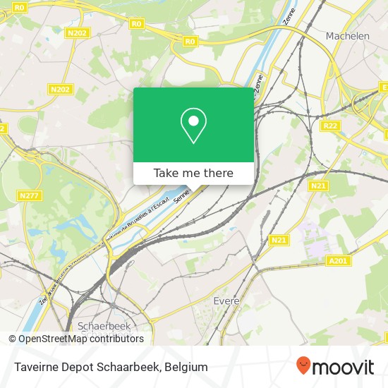 Taveirne Depot Schaarbeek map