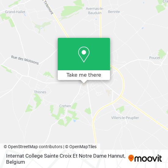 Internat College Sainte Croix Et Notre Dame Hannut map