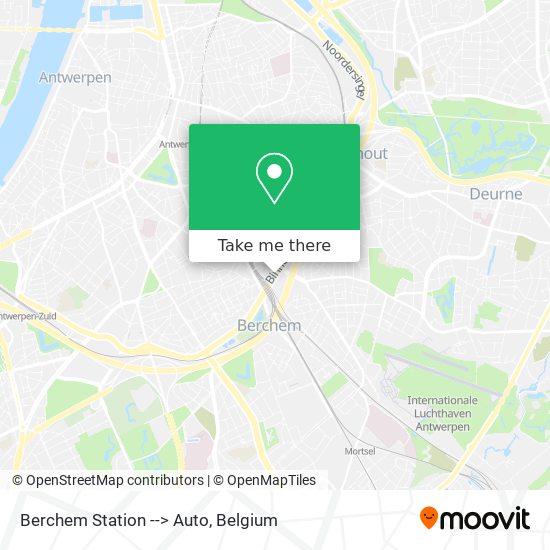 Berchem Station --> Auto map
