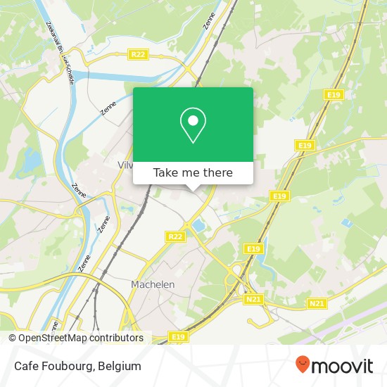 Cafe Foubourg map