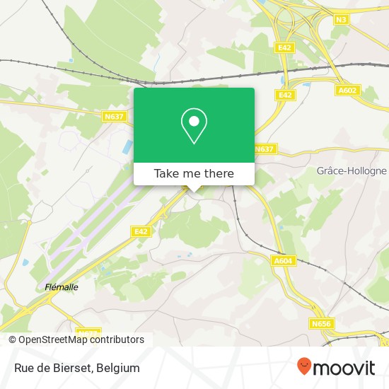 Rue de Bierset map