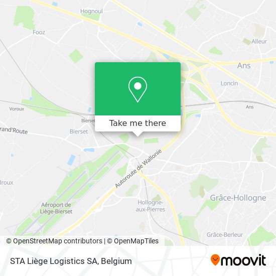 STA Liège Logistics SA map