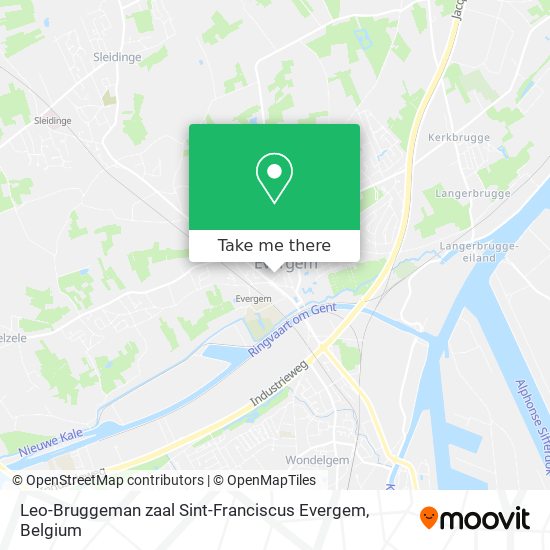 Leo-Bruggeman zaal Sint-Franciscus Evergem map