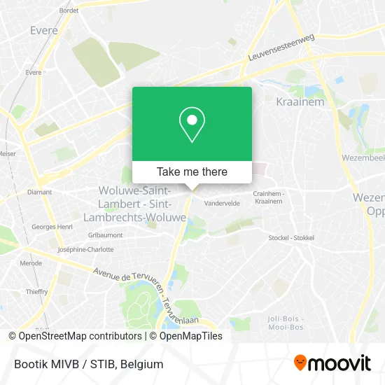 Bootik MIVB / STIB map