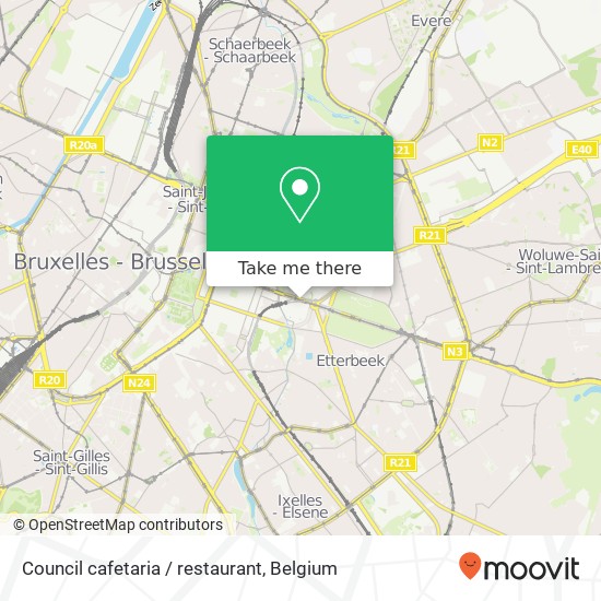 Council cafetaria / restaurant map