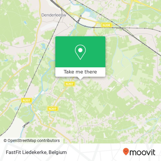 FastFit Liedekerke map