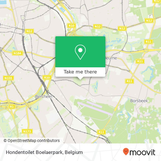 Hondentoilet Boelaerpark map