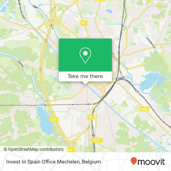 Invest In Spain Office Mechelen map