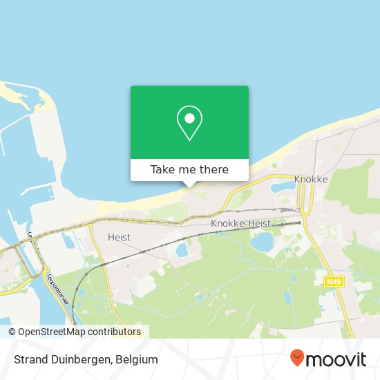 Strand Duinbergen map