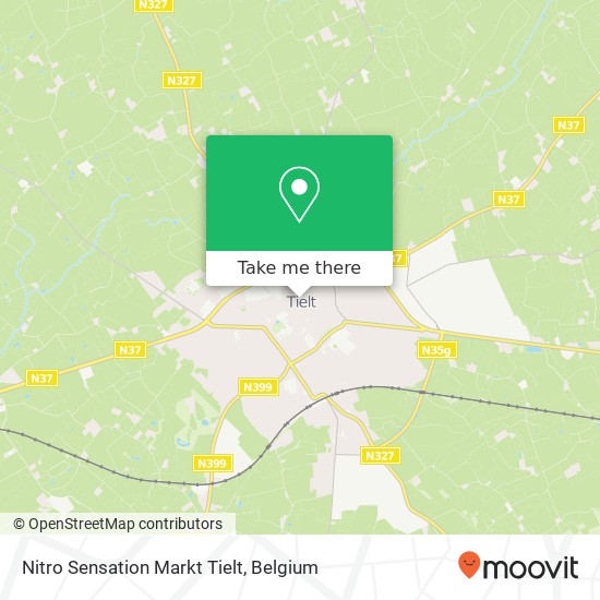 Nitro Sensation Markt Tielt map