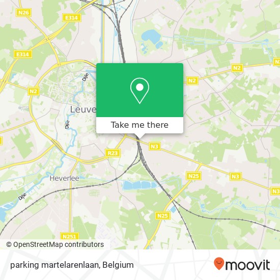 parking martelarenlaan map