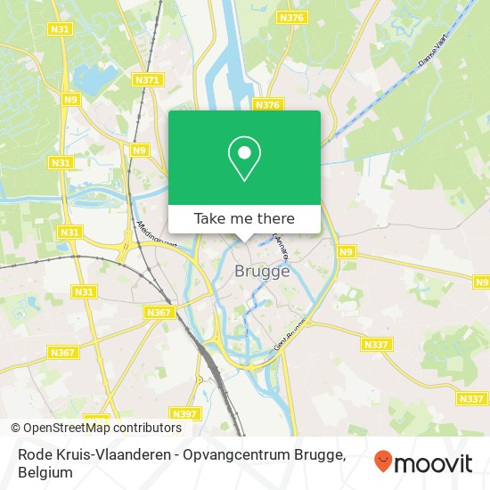 Rode Kruis-Vlaanderen - Opvangcentrum Brugge plan