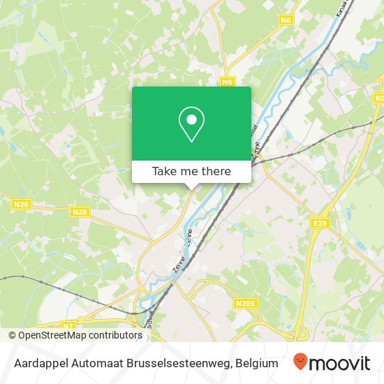 Aardappel Automaat Brusselsesteenweg map