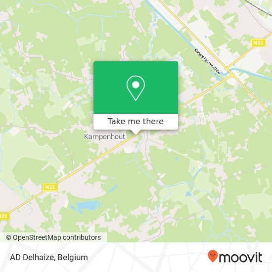 AD Delhaize map