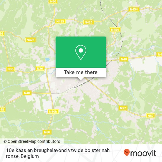 10e kaas en breughelavond vzw de bolster nah ronse map