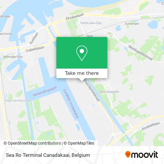 Sea Ro Terminal Canadakaai map