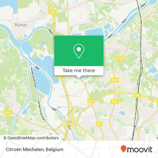 Citroën Mechelen map