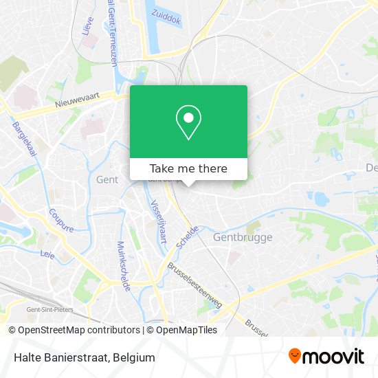 Halte Banierstraat map