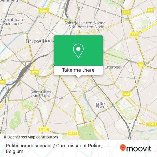 Politiecommissariaat / Commissariat Police map