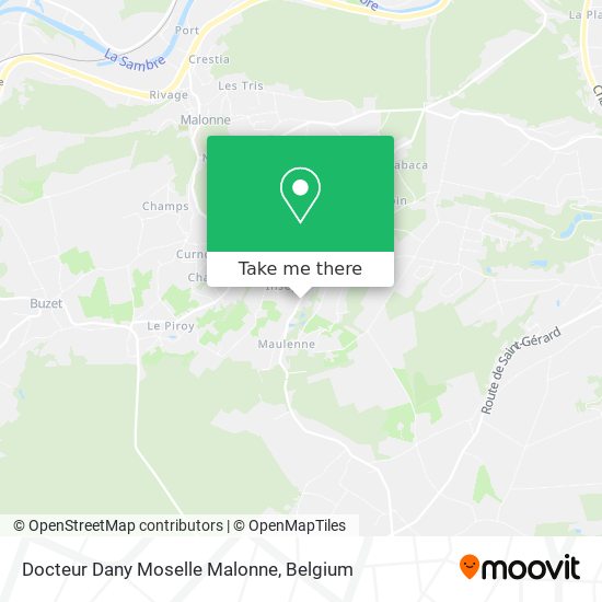 Docteur Dany Moselle Malonne map